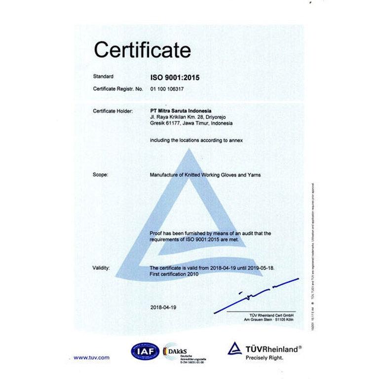 ISO 9001:2015 Certificate